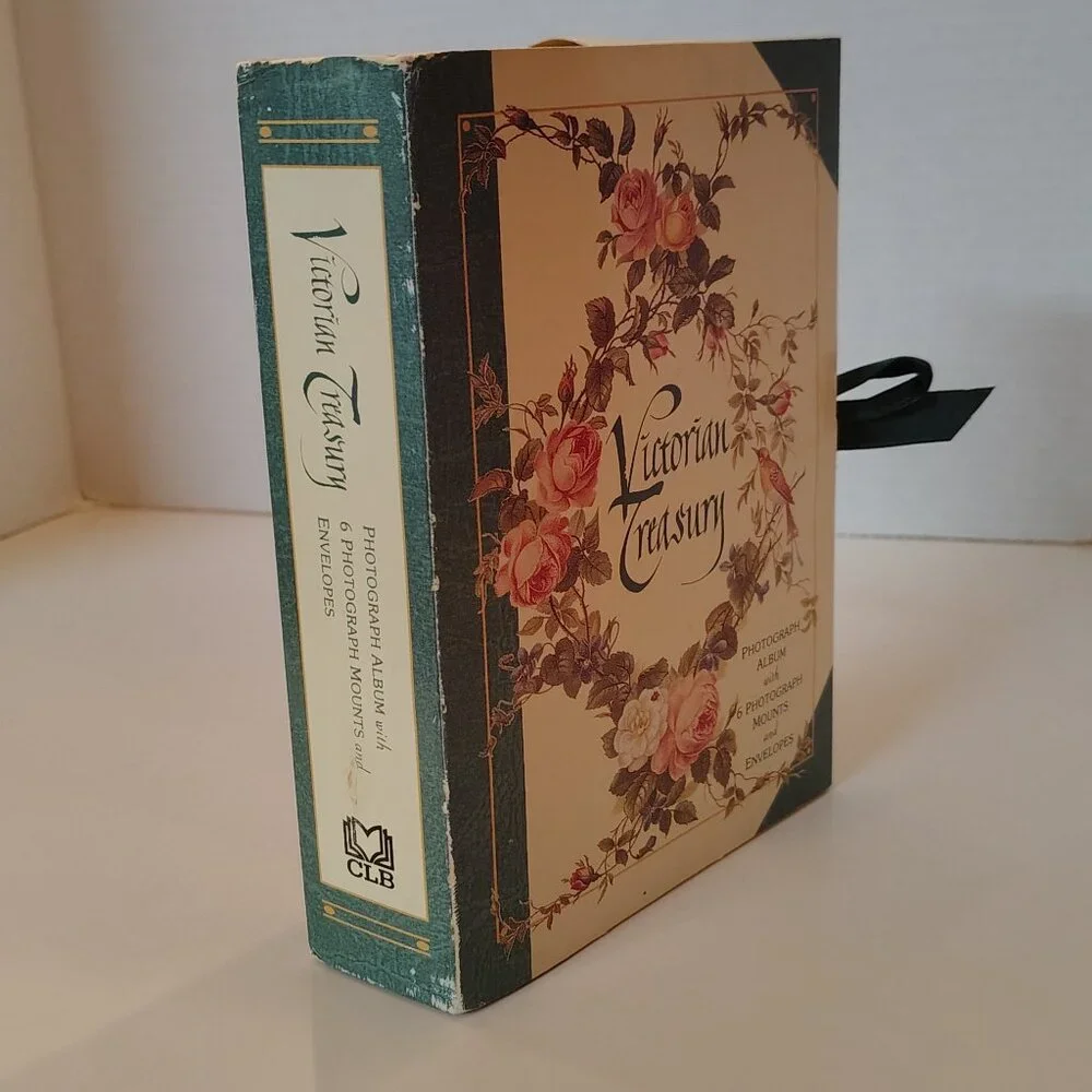 VINTAGE Victorian Treasury Photograph Album & Photo Mounts & Envelopes